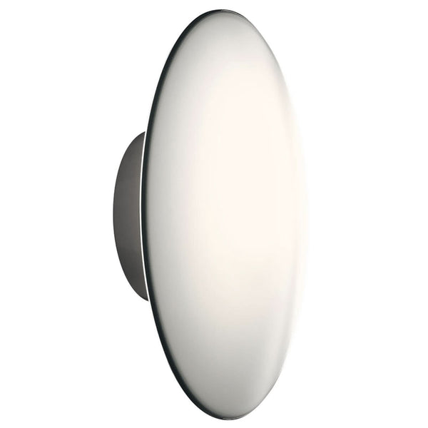 Applique murale AJ Eklipta en verre, blanc, Ø 35 cm, IP44