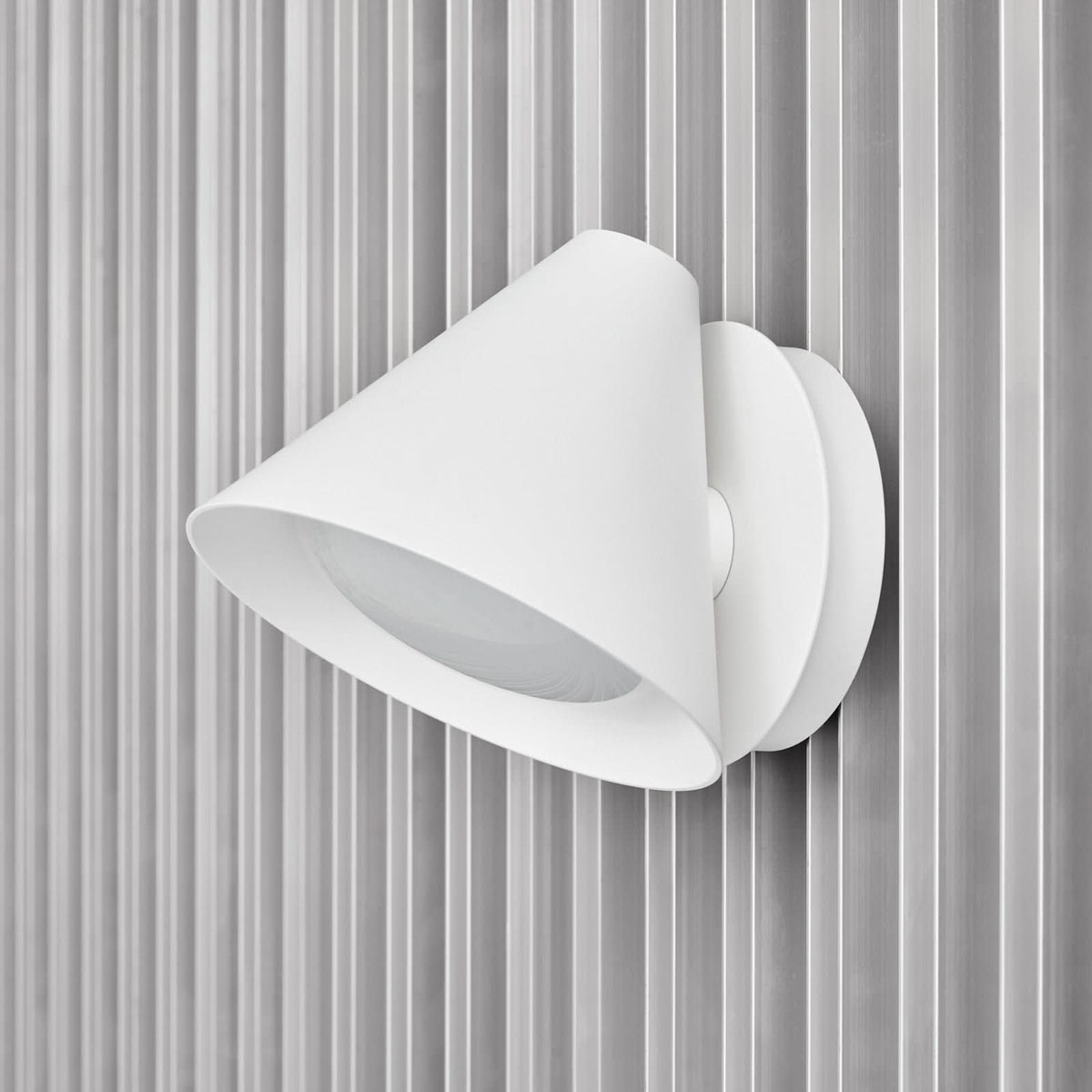 Applique murale LED Keglen en aluminium, blanc, hauteur 16,9 cm