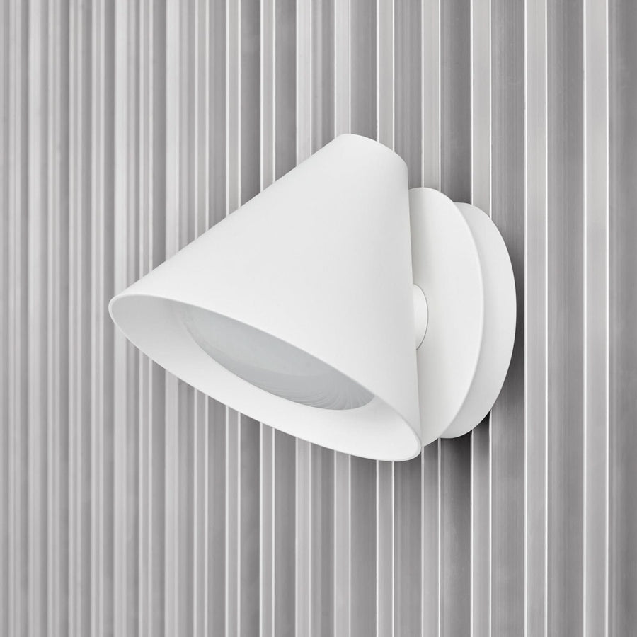 Applique murale LED Keglen en aluminium, blanc, hauteur 16,9 cm