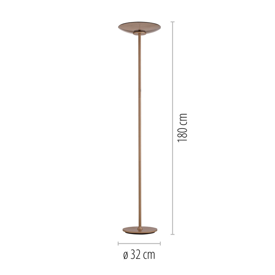 Lampadaire Pure Moon marron