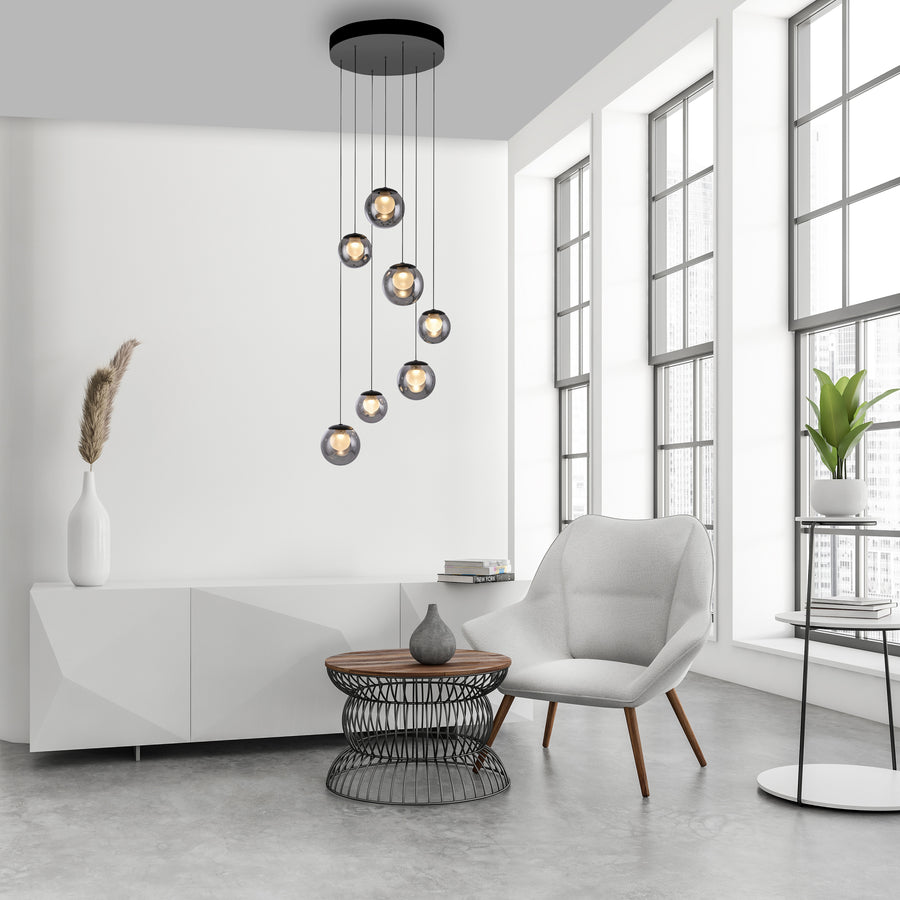 Suspension Pure Popup grise, P 40 cm