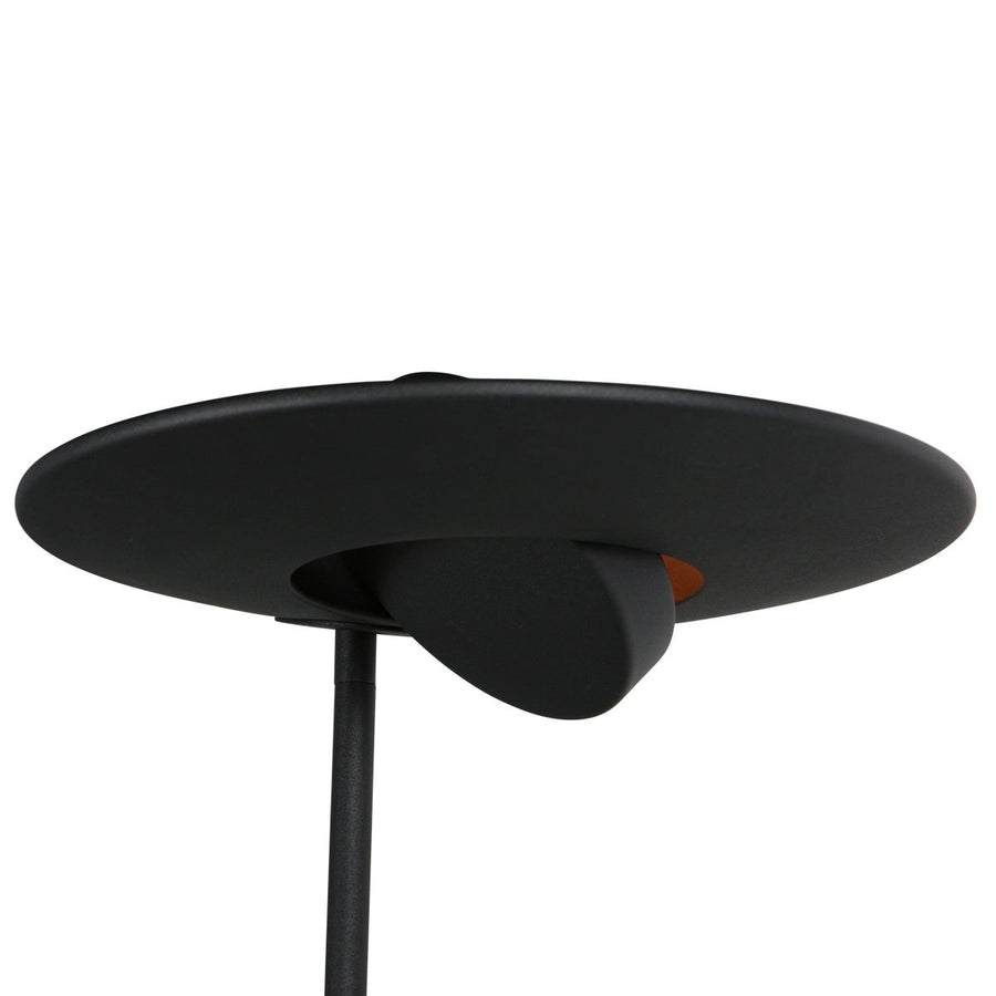 Détail du disque supérieur noir avec diffuseur lumineux orientable intégré