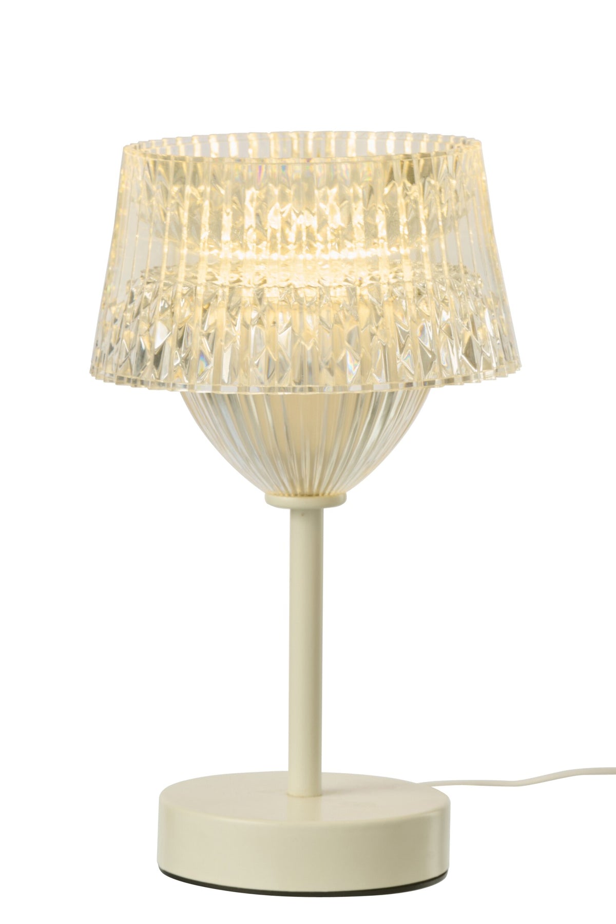 Lampe à poser LED Touch en métal blanc
