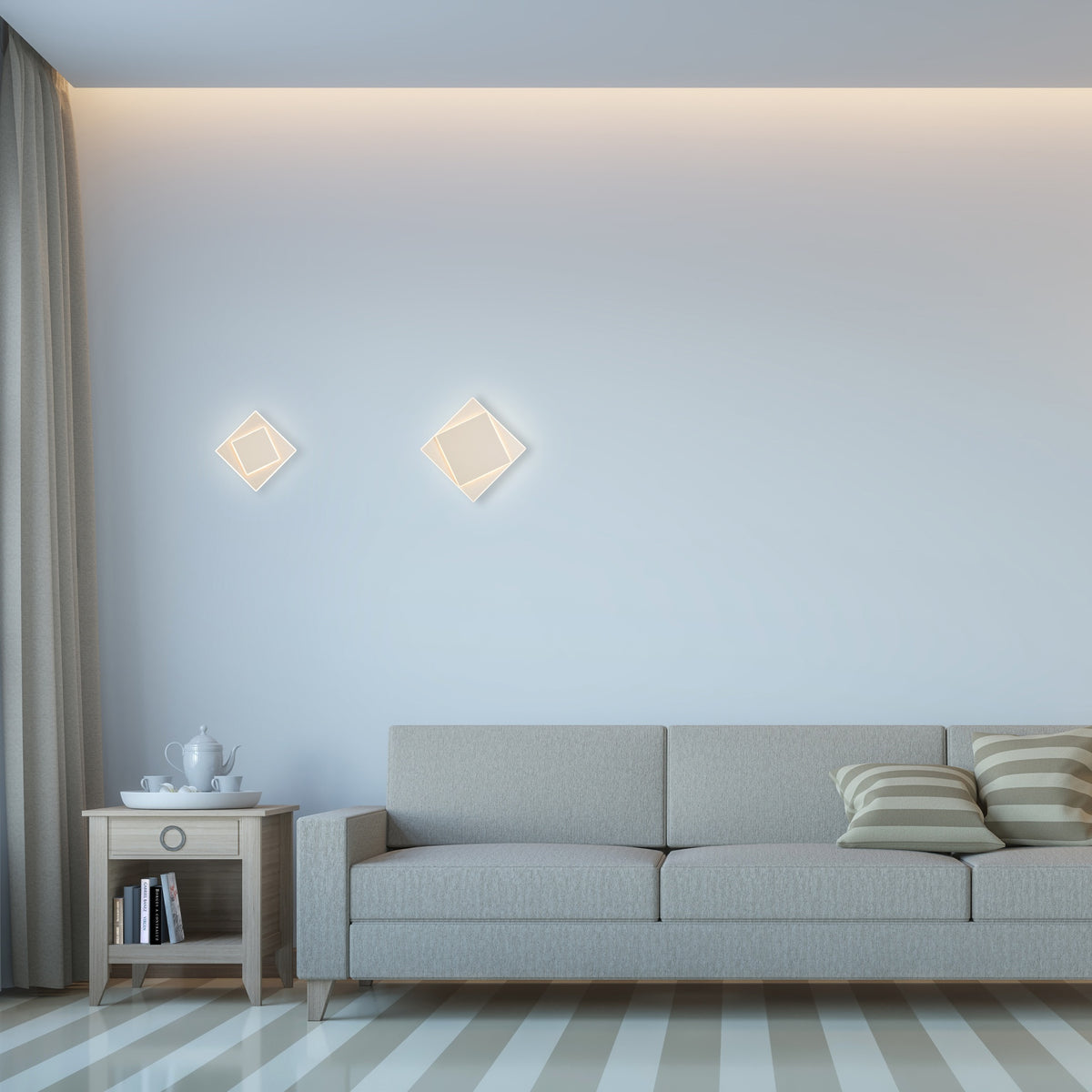 Applique murale LED Dakla, L 18 cm
