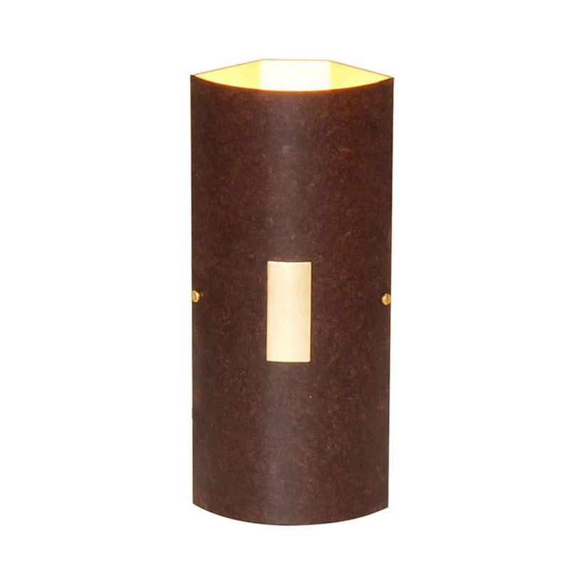 Applique murale Solo en métal, noir et feuille d'or, 2 lumières, hauteur 26 cm