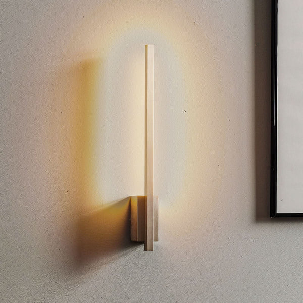 Applique murale LED Tolu en laiton, nickel et chrome, hauteur 45 cm