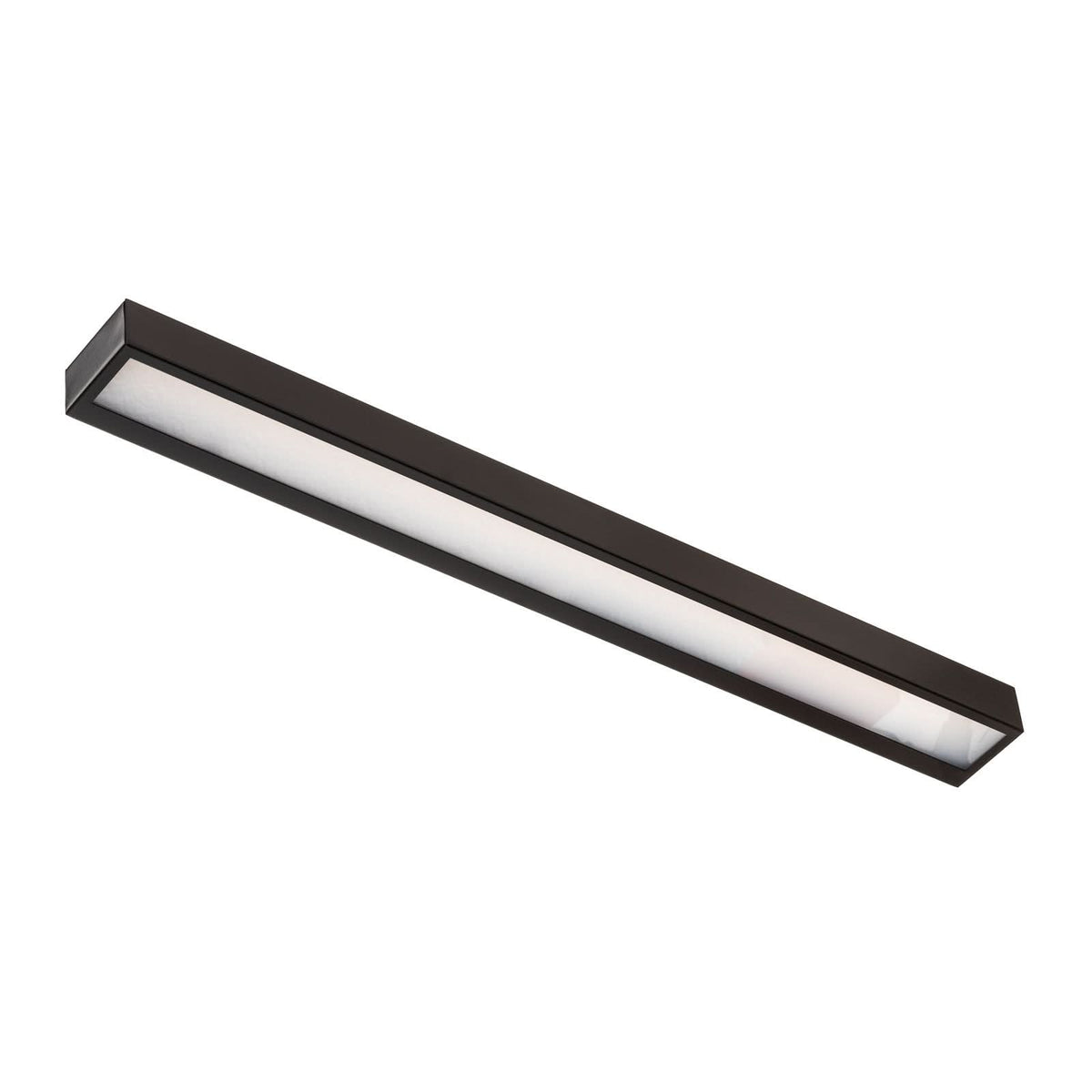 Applique murale LED Mera en acier, noir et blanc, hauteur 4,5 cm, 4000 K, 24 W