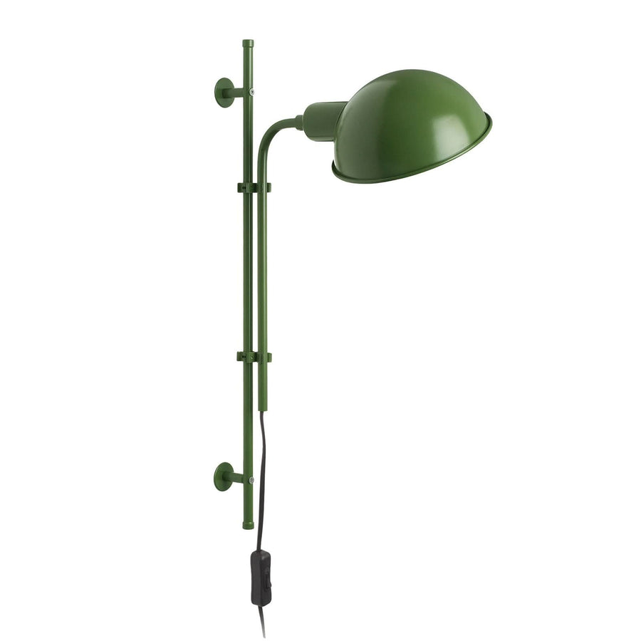 Applique murale Funiculí A en aluminium, vert, hauteur 49,2 cm