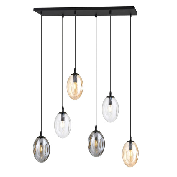 Astral 6-light ceiling light black