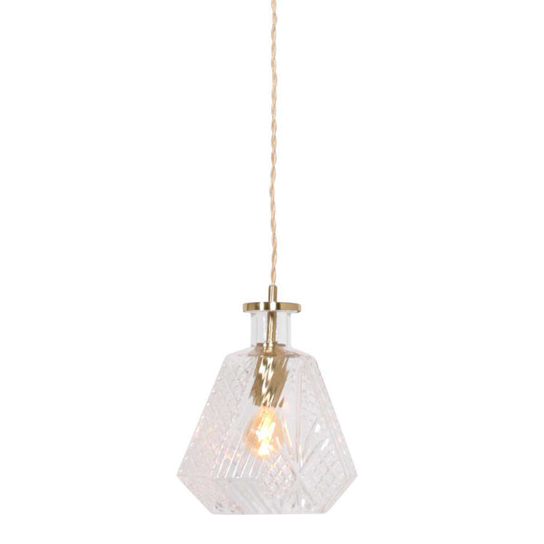 Grazio Glass gold pendant light