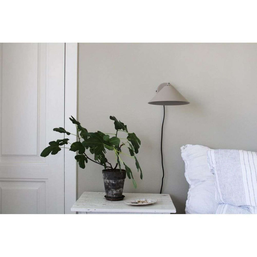 Applique murale Cannes en métal, beige et noir, Ø 20 cm