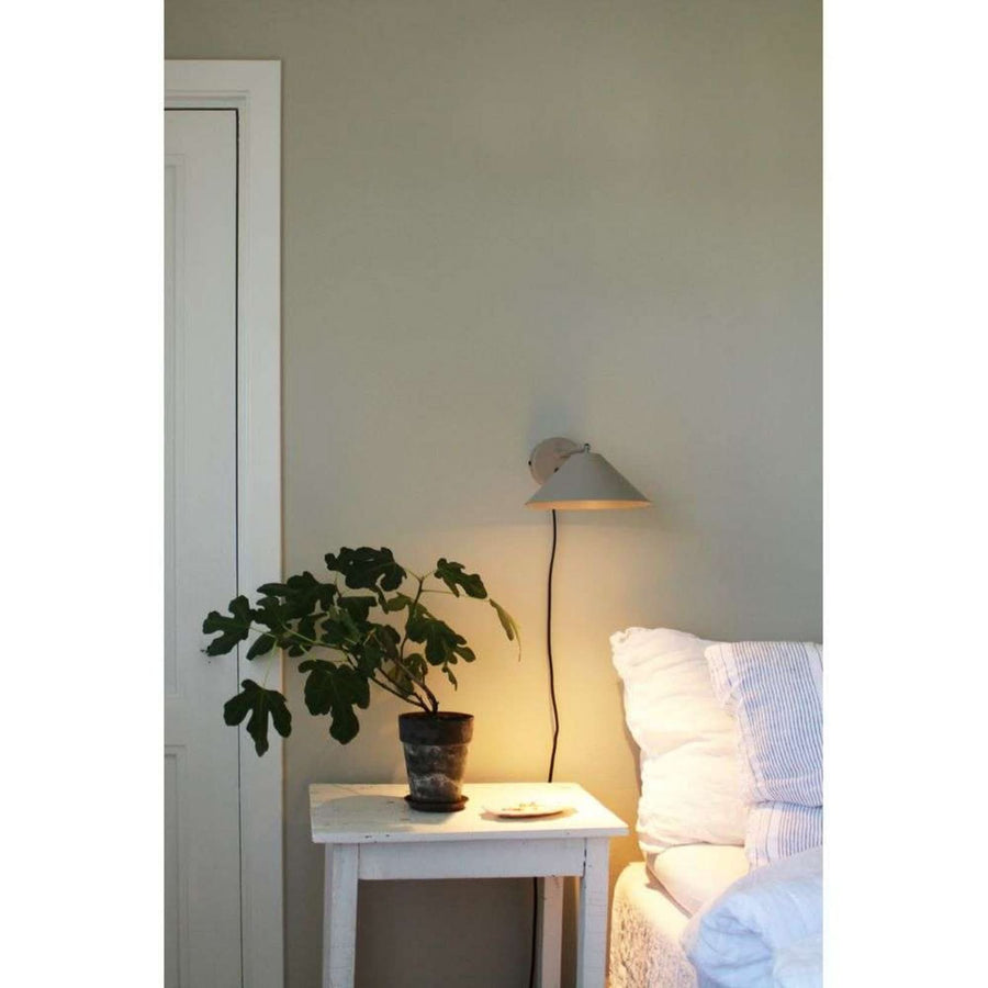 Applique murale Cannes en métal, beige et noir, Ø 20 cm