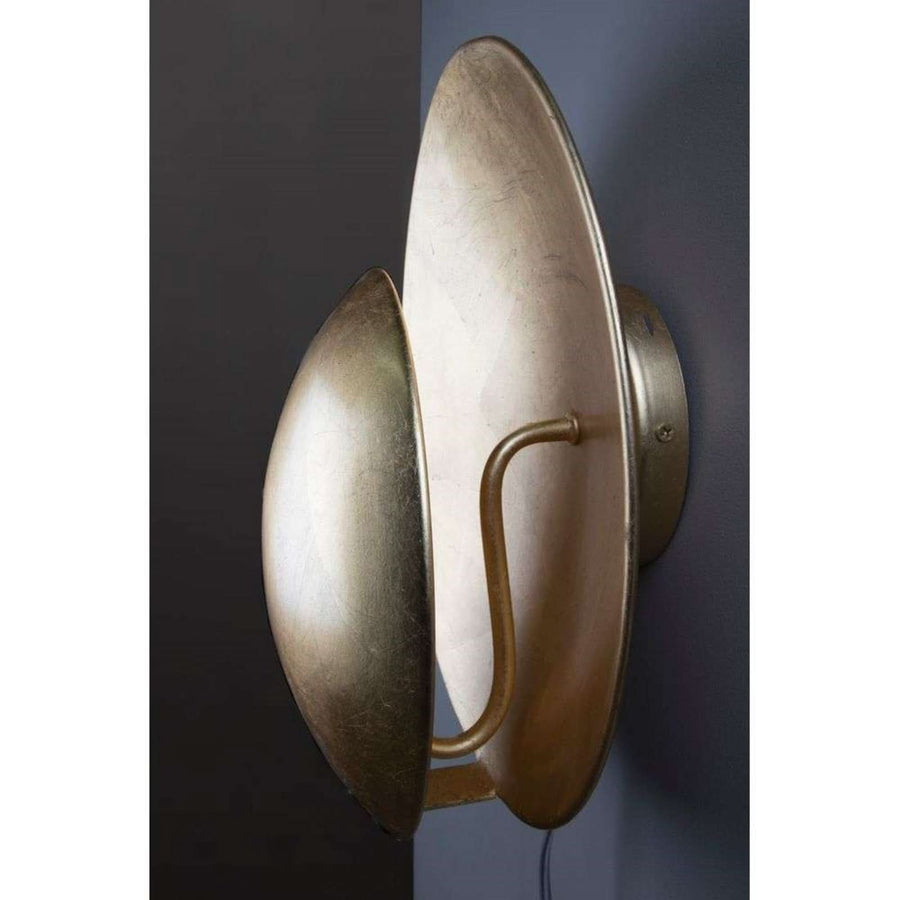 Applique murale Orbit en métal, laiton, Ø 30 cm
