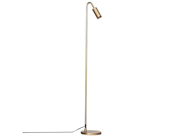 Lampadaire Curve en métal, doré mat, hauteur 146 cm