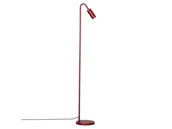 Lampadaire Curve en métal, rouge foncé, hauteur 146 cm