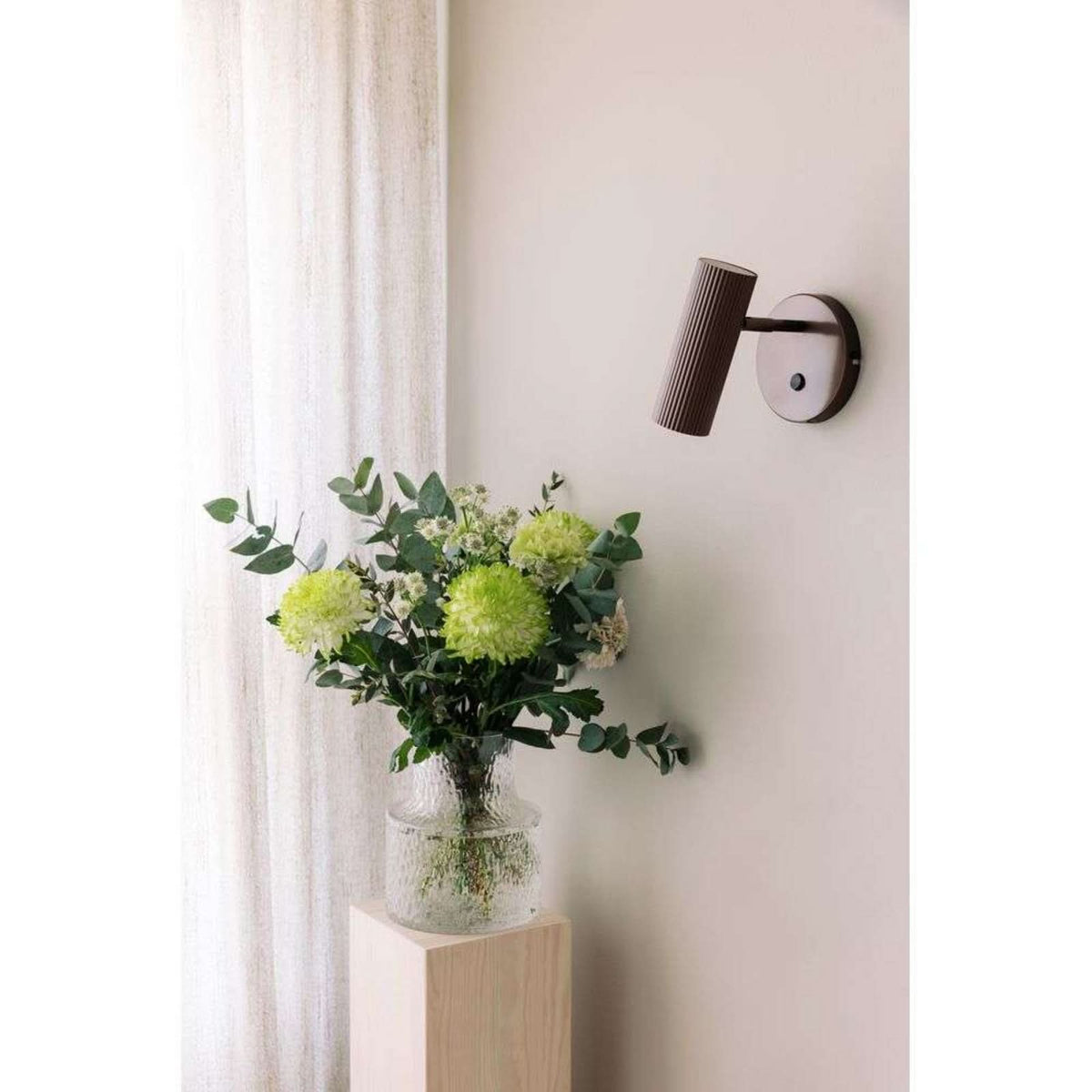 Applique murale Hubble en métal, bronze, hauteur 15 cm