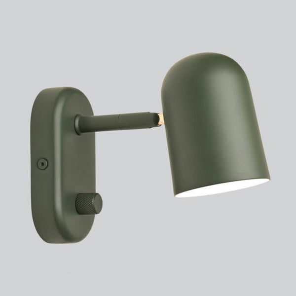 Applique murale Buddy en acier, vert foncé, hauteur 12 cm