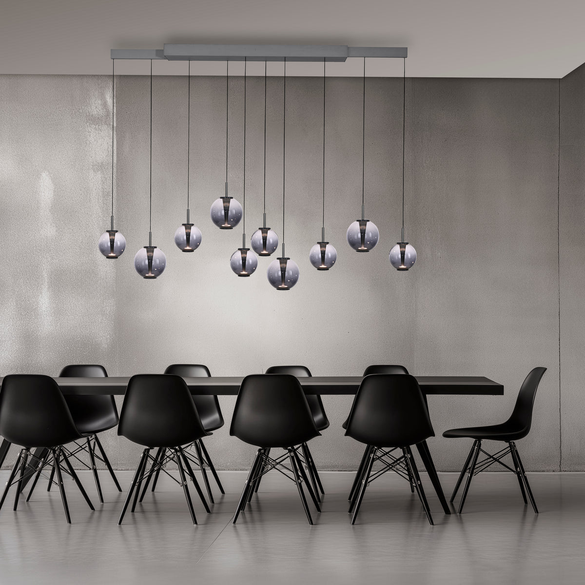 Suspension Pure E-Infinity grise, L 35 cm