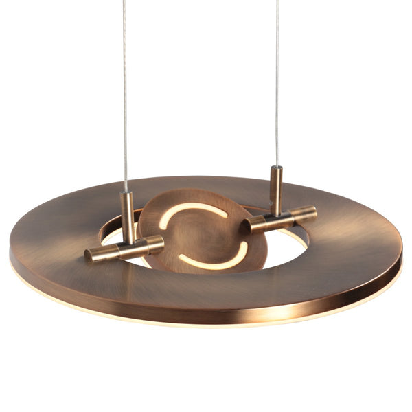 Soleil2 bronze pendant light