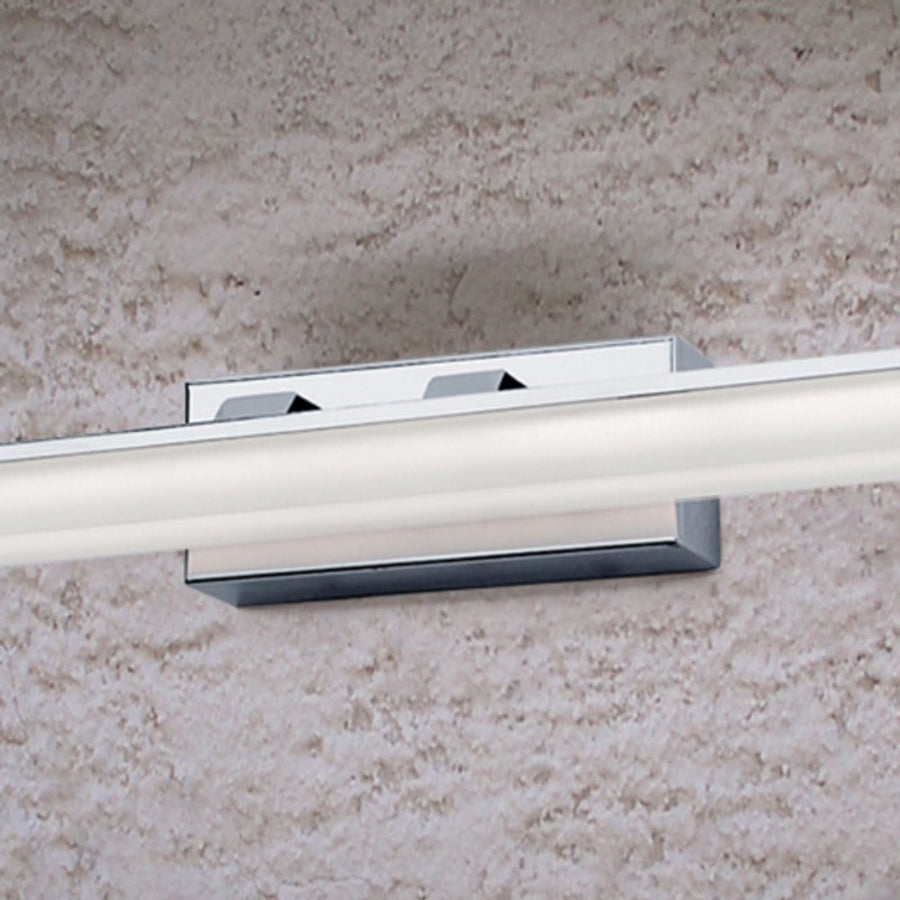 Applique murale LED Alexandre IP44 46 en métal, chromé, hauteur 9,5 cm, IP44