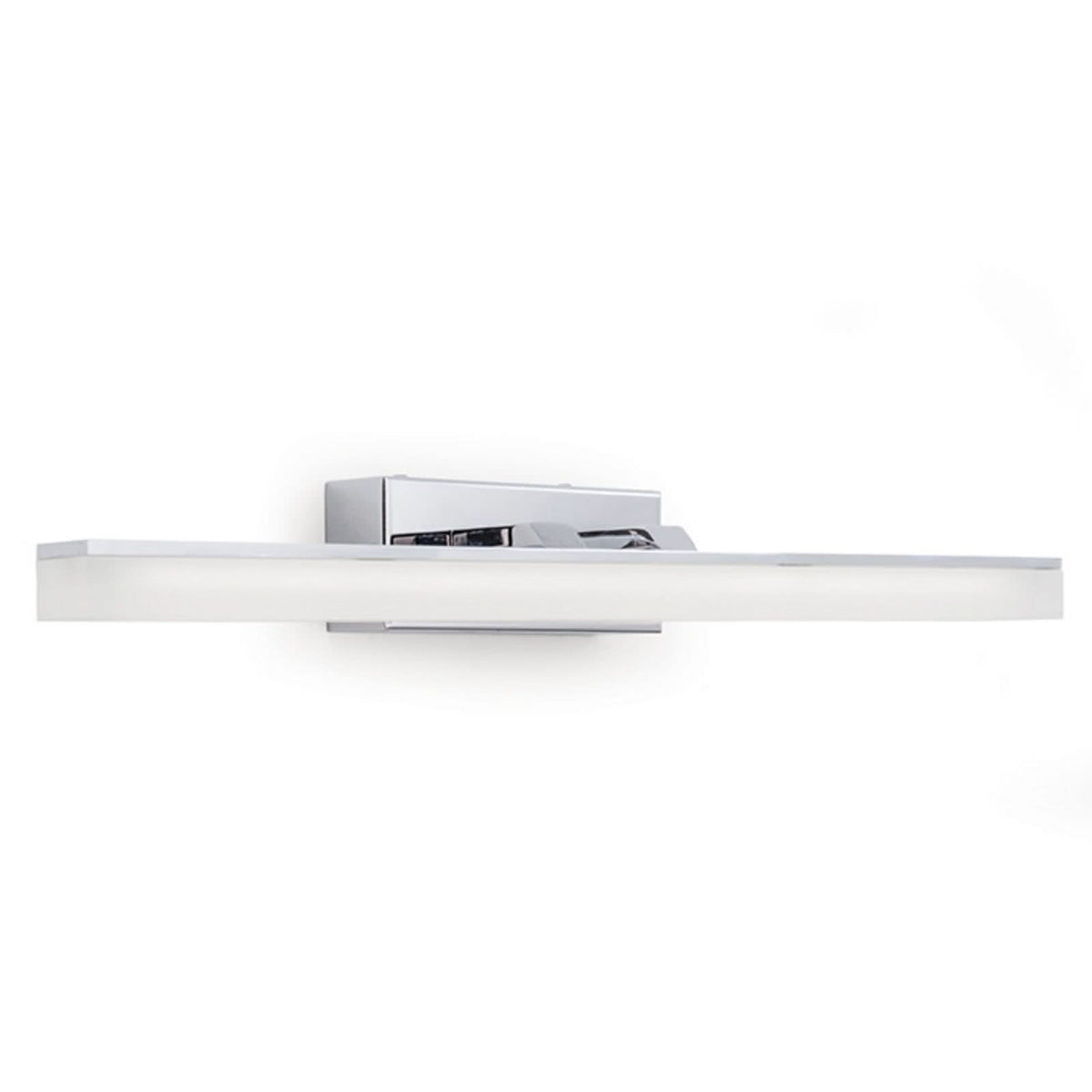 Applique murale LED Alexandre IP44 46 en métal, chromé, hauteur 9,5 cm, IP44