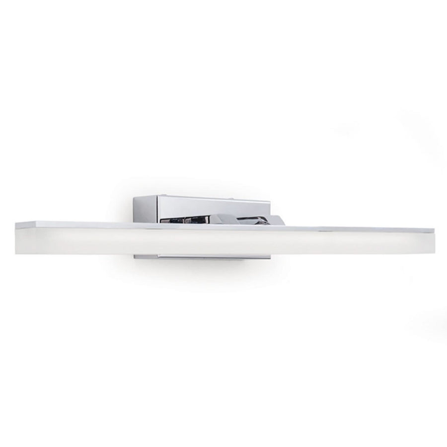 Applique murale LED Alexandre IP44 46 en métal, chromé, hauteur 9,5 cm, IP44