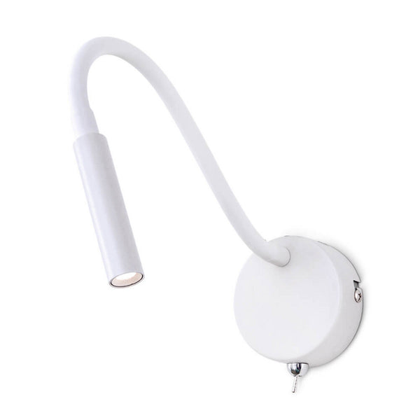 Applique murale LED Colin en aluminium, blanc