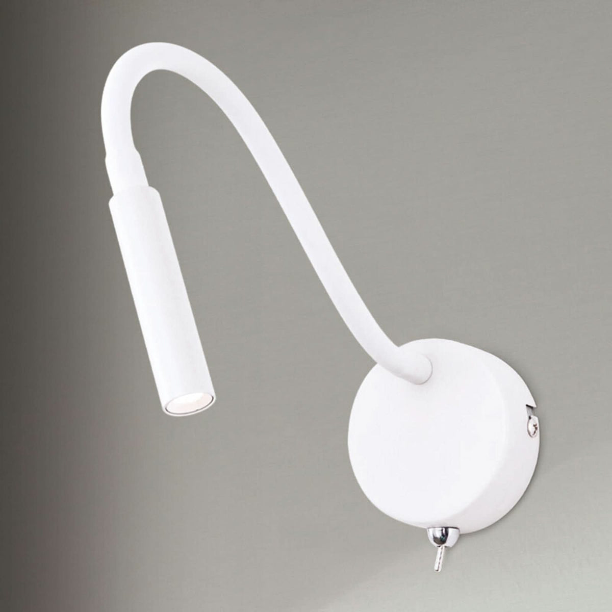 Applique murale LED Colin en aluminium, blanc