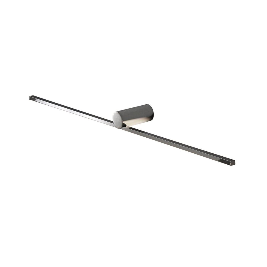 Applique murale LED Slight AP 102 en métal, chromé, hauteur 6 cm