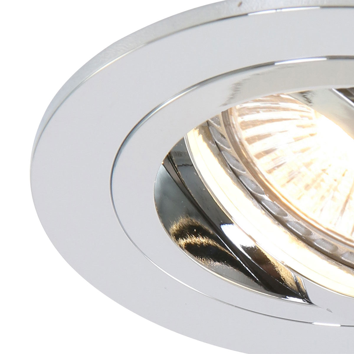 Pelite 7304CH recessed spotlight in polished chrome Ø10 cm