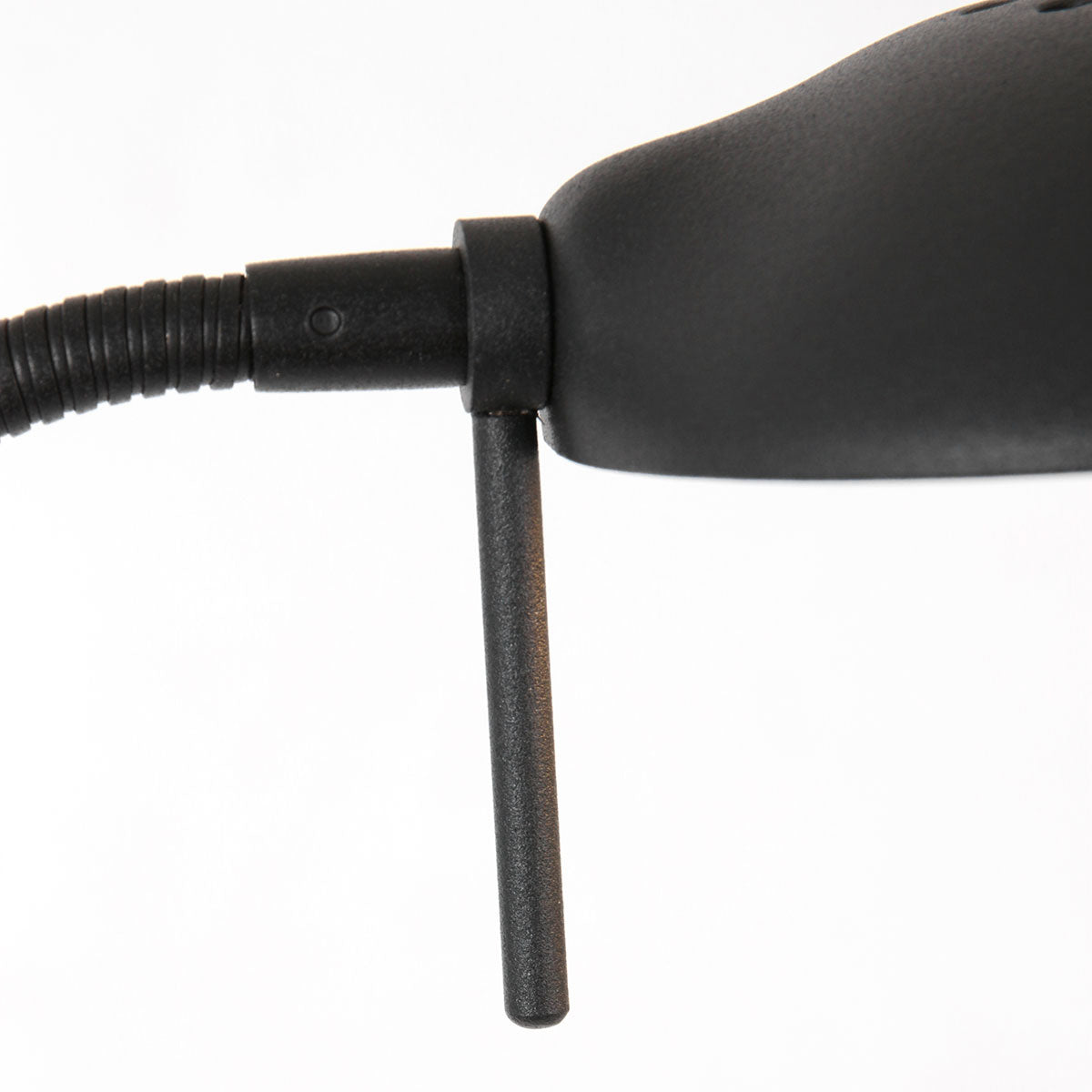 Black Steel Reading Floor Lamp