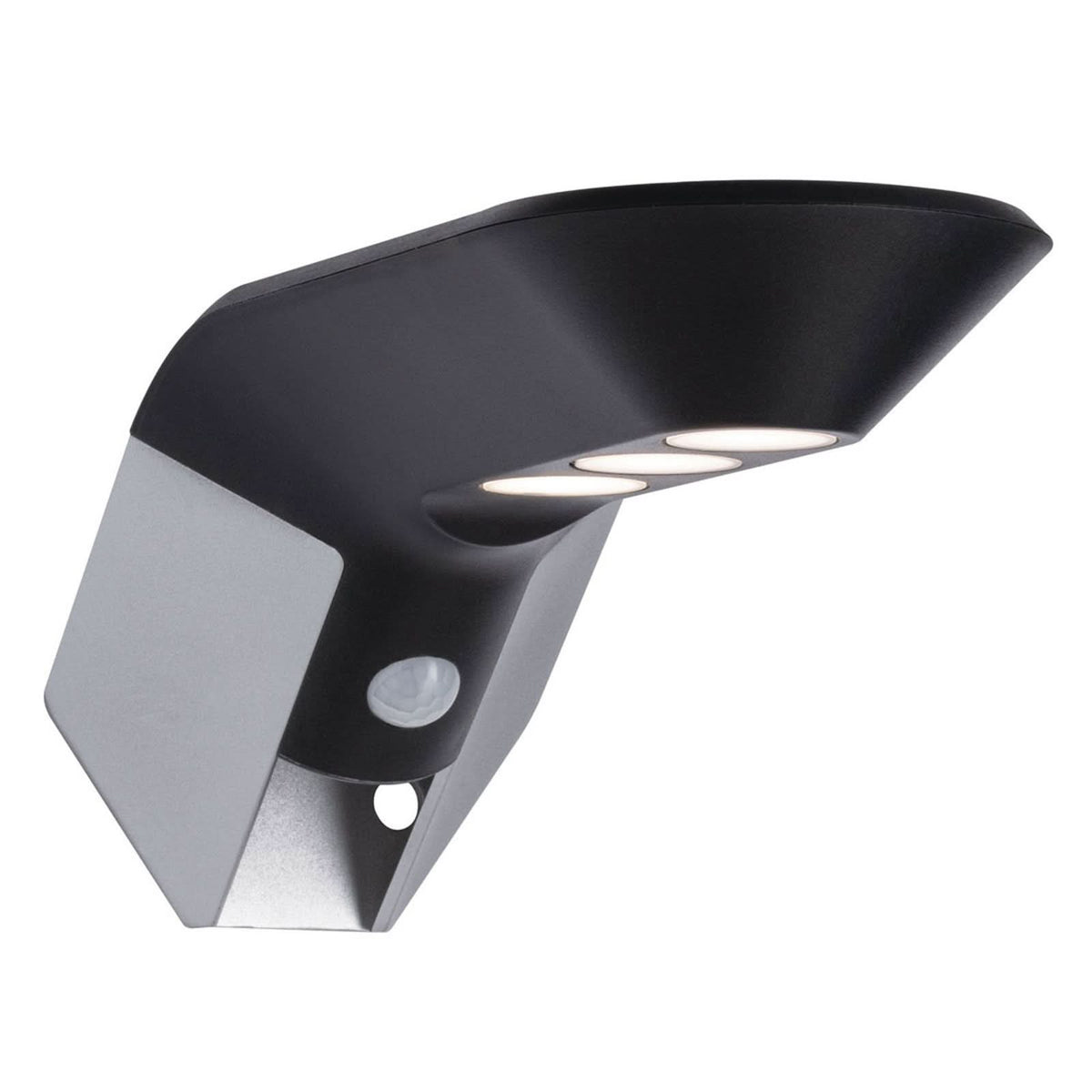 Applique d'extérieur LED solaire Soley, anthracite, hauteur 10 cm, IP44