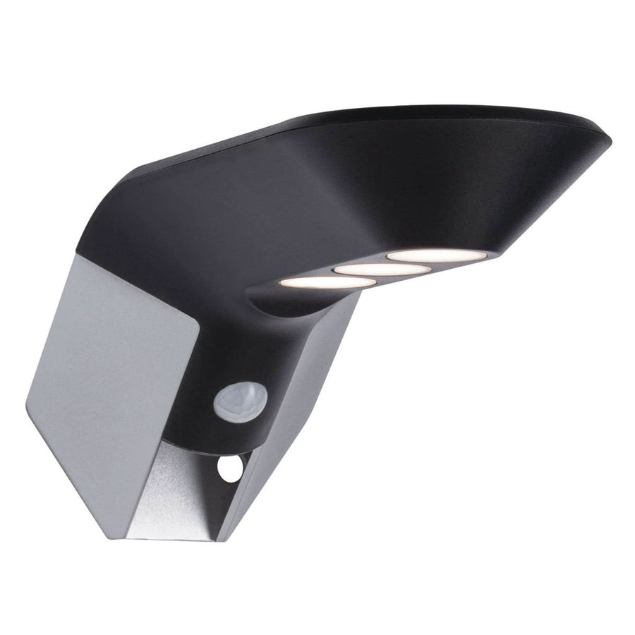 Applique d'extérieur LED solaire Soley, anthracite, hauteur 10 cm, IP44