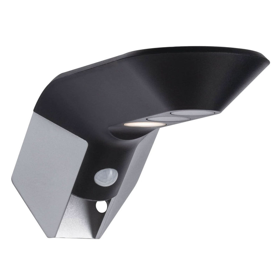 Applique d'extérieur LED solaire Soley, anthracite, hauteur 10 cm, IP44