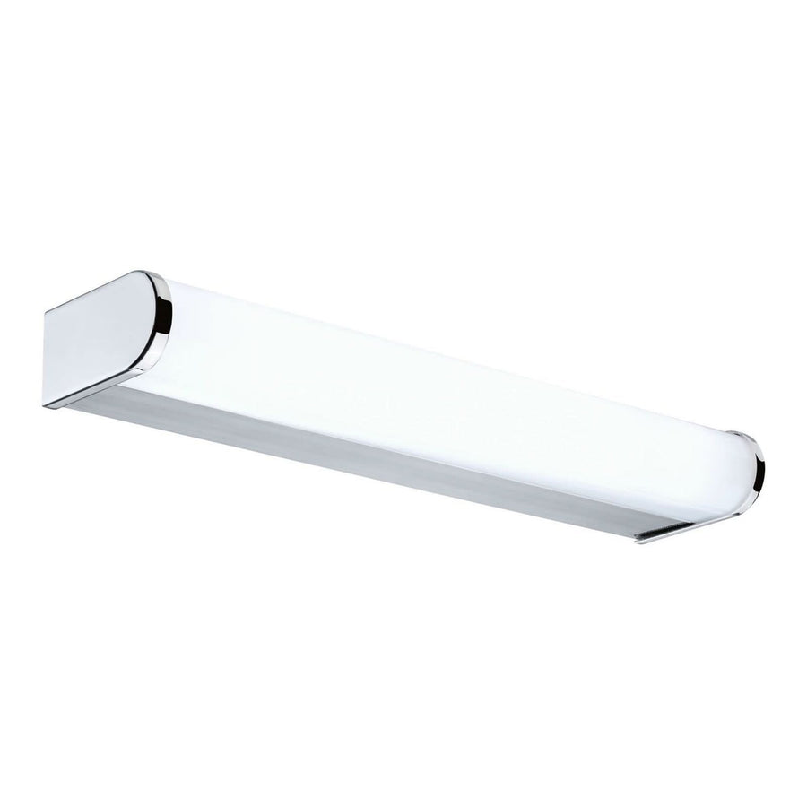 Applique murale LED Arneb IP44 WhiteSwitch en métal, chromé et blanc, hauteur 4 cm, IP44