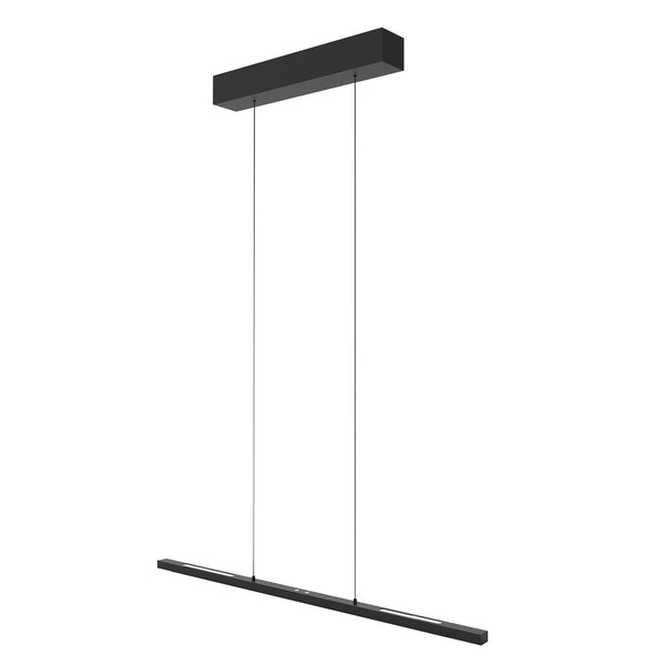 Black strip pendant light