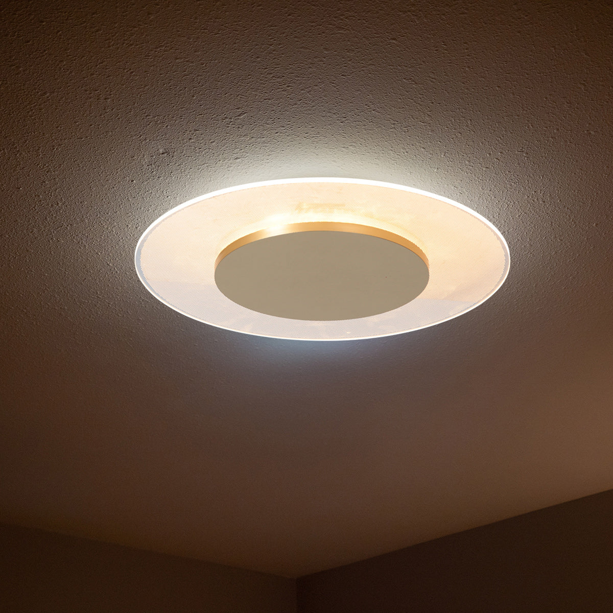 Lido 7797GO Gold Flush Mount Ceiling Light Ø28 cm 1100 lumens