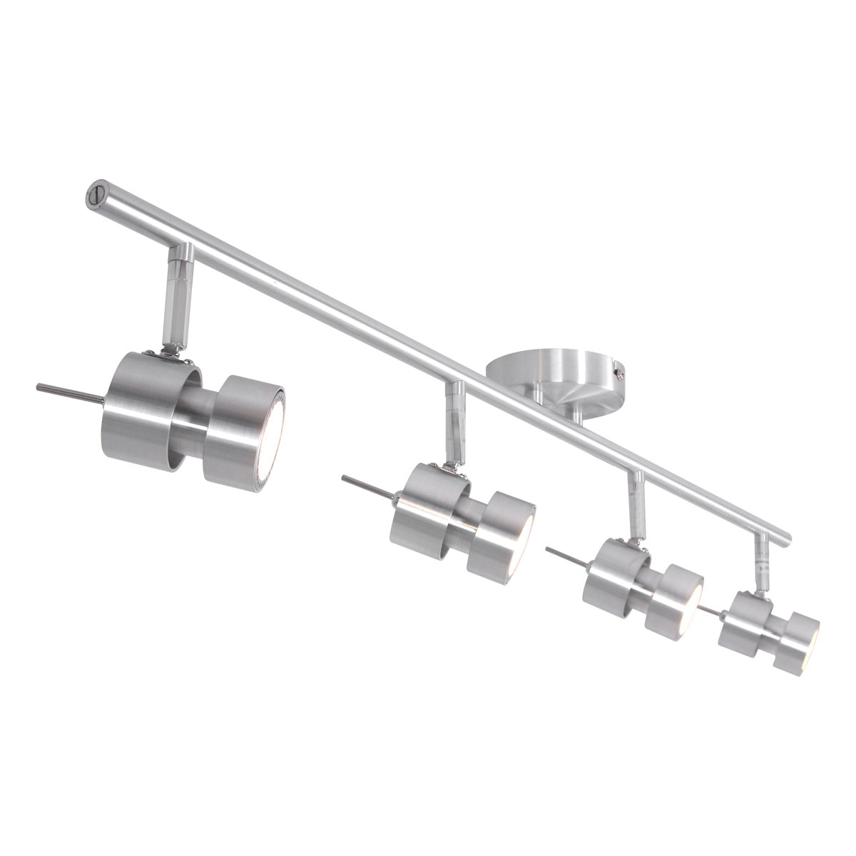 Natasja 7904ST 4-light steel spotlight, with dimmable GU10 bulbs