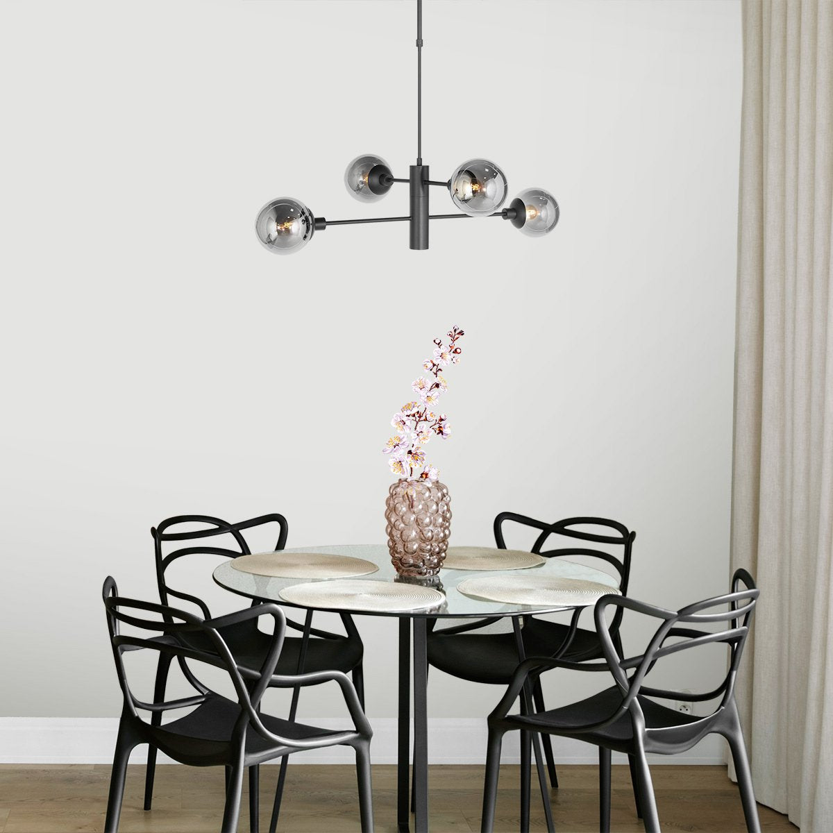 Suspension luminaire Constellation noir