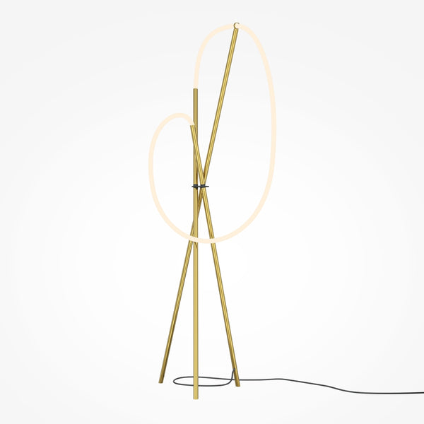 Gold floor lamp crochet