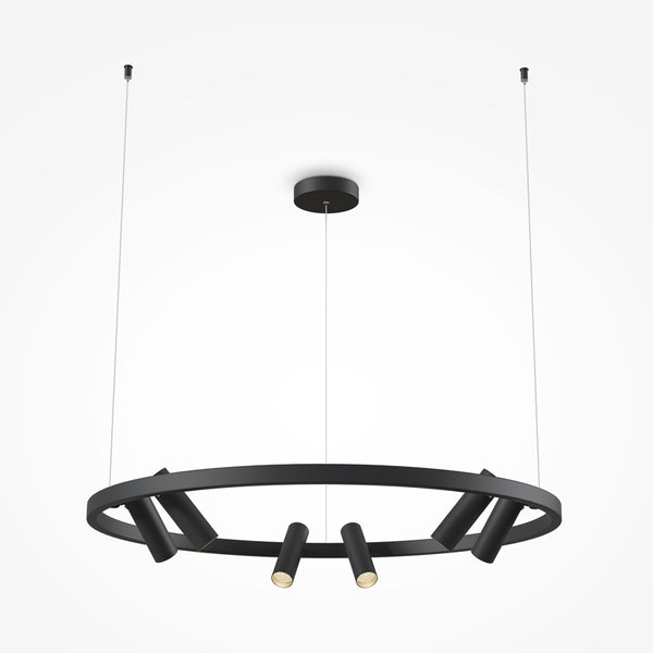 Satellite pendant lamp black