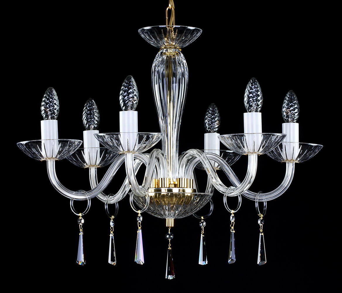 Lustre en verre transparent L148CE