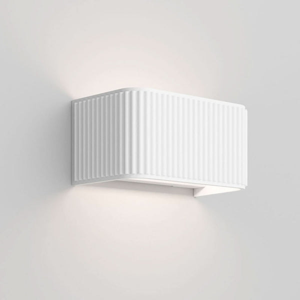 Applique murale LED Dresscode W1 en aluminium, blanc, hauteur 9 cm