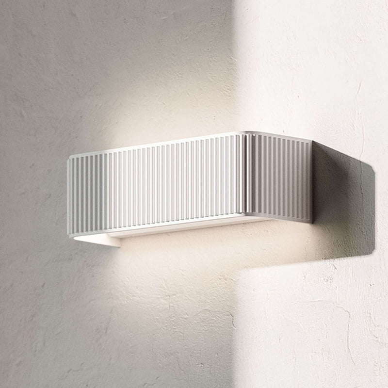 Applique murale LED Dresscode W2 en aluminium, blanc, hauteur 9 cm
