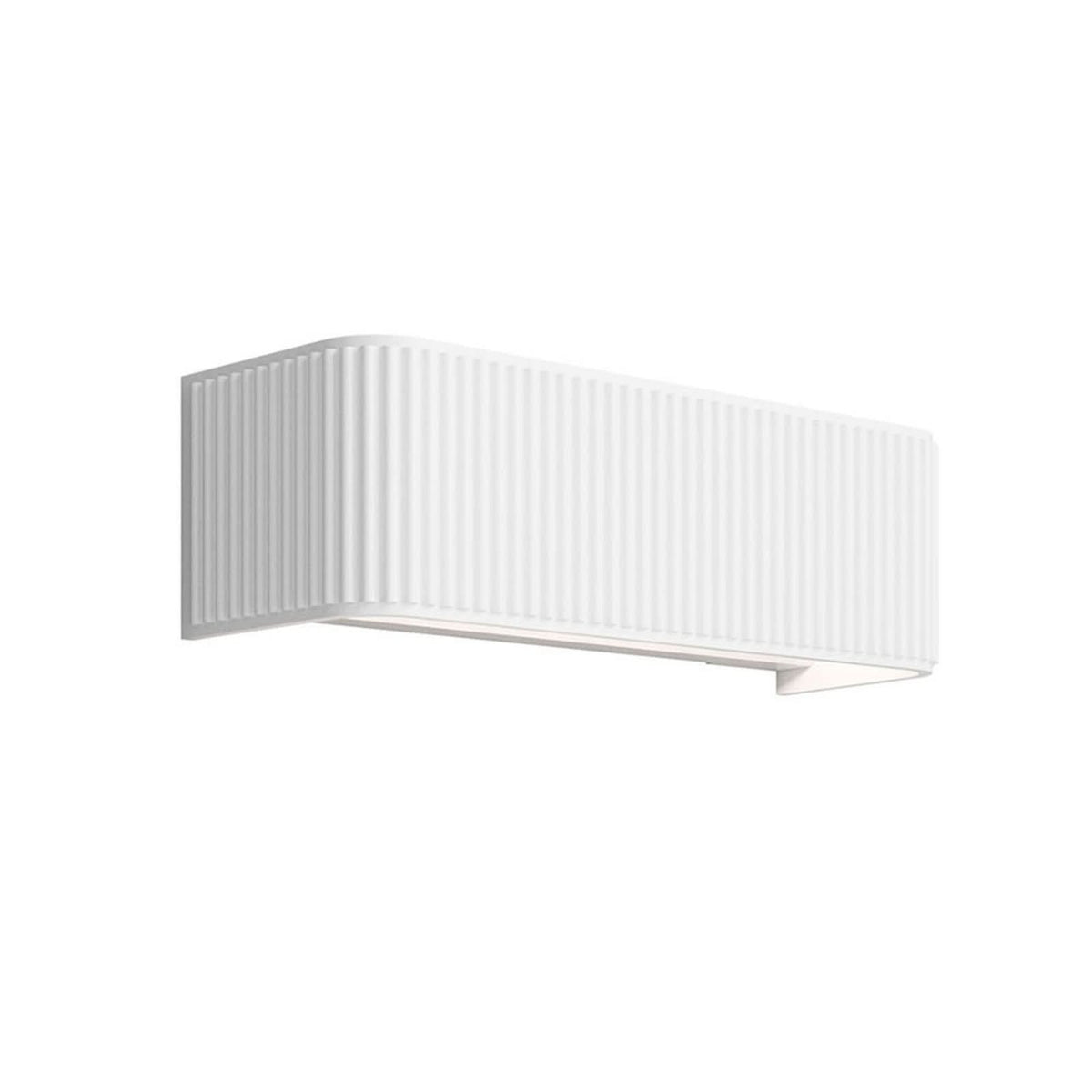 Applique murale LED Dresscode W2 en aluminium, blanc, hauteur 9 cm
