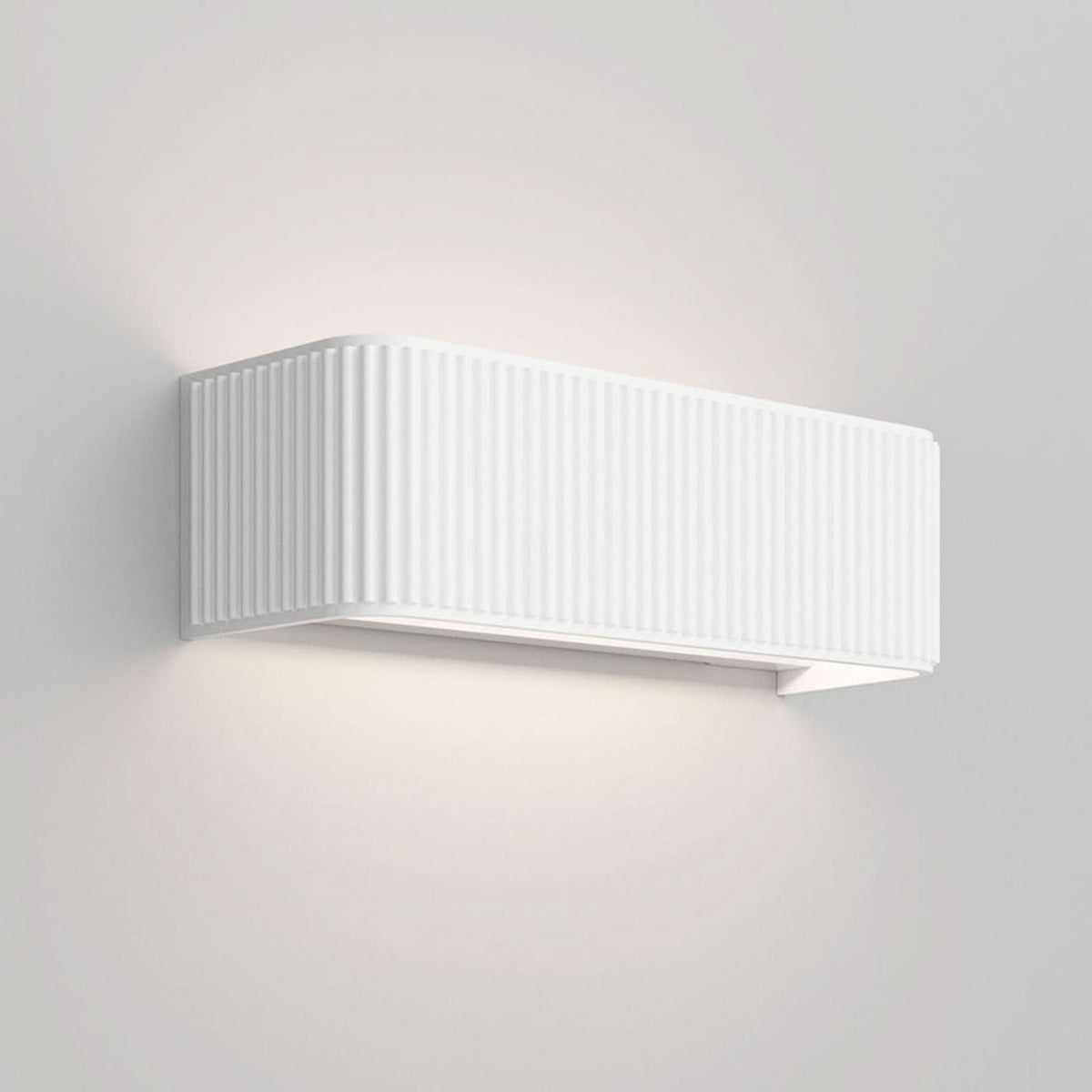 Applique murale LED Dresscode W2 en aluminium, blanc, hauteur 9 cm