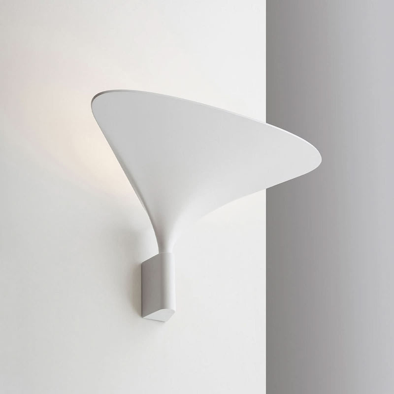 Applique murale LED Sunset W0 en aluminium, blanc mat, hauteur 22,5 cm, 2700 K