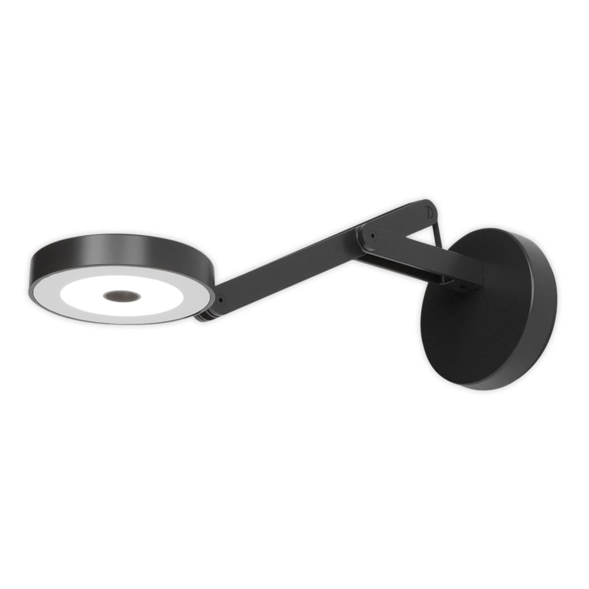 Applique murale LED String W0 DTW en tissu, noir, Ø 11 cm