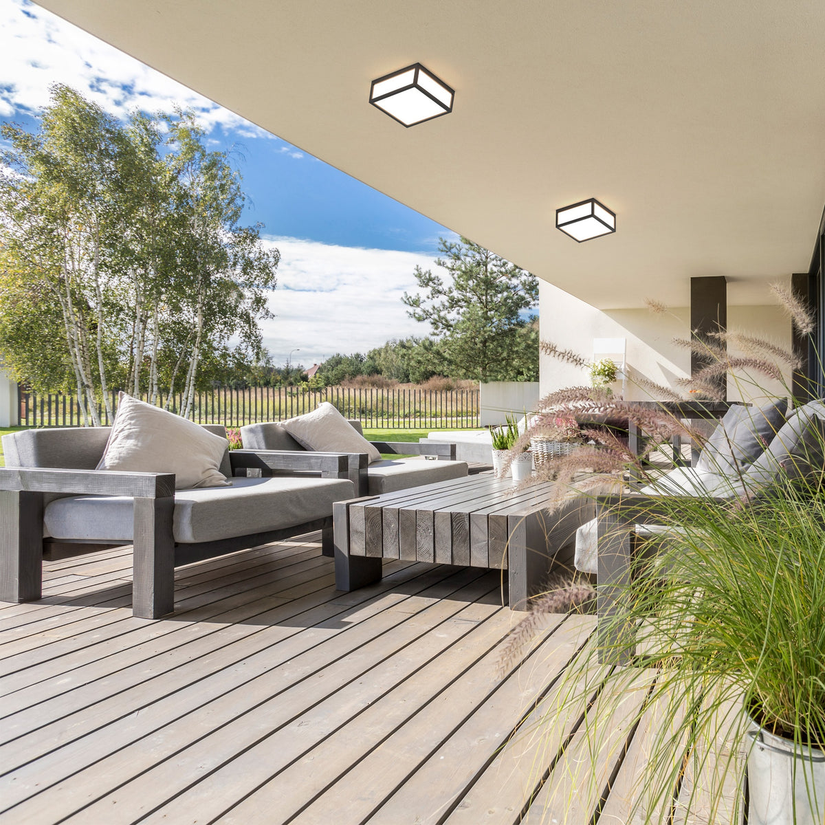 Plafonnier extérieur Utah 2 lumières, IP65