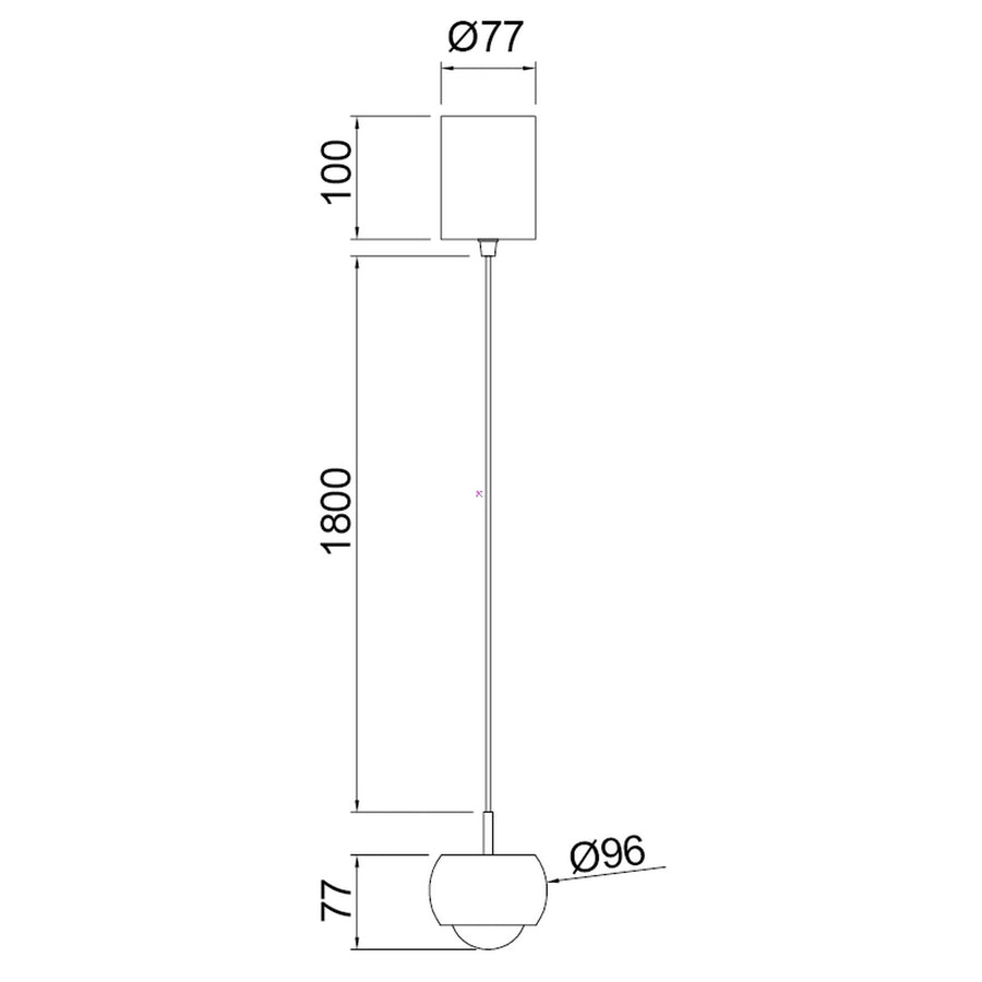 Suspension LED Roller, H 19 à 200 cm